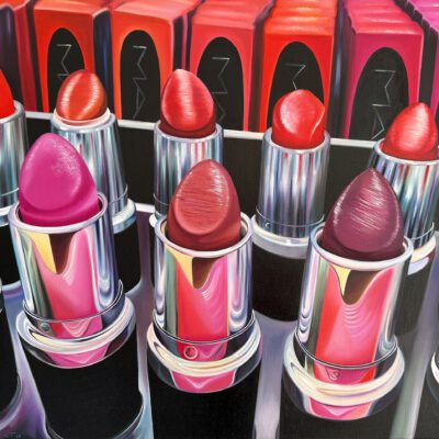 Lipsticks Lafayette / Öl auf Leinwand / 60 x 80 cm / 2026
