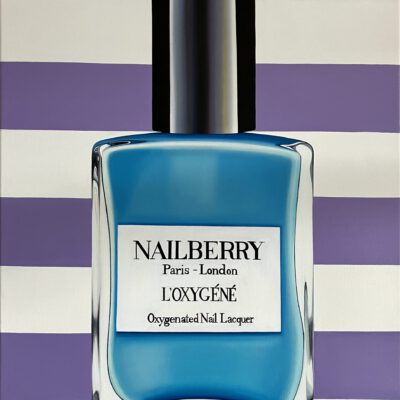 Nailberry blue / Öl auf Leinwand / 60 x 50 cm / 2024