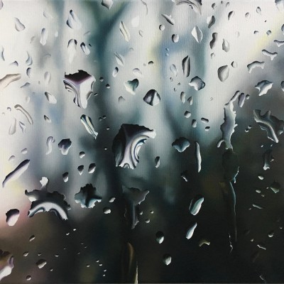 Regen / Öl auf Leinwand / 40 x 50 cm / 2018 / verkauft